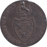 1793 HALFPENNY TOKEN BURY ST EDMUND - HALFPENNY TOKEN - Cambridgeshire Coins