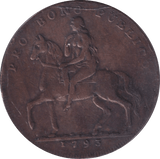 1793 HALFPENNY TOKEN COVENTRY - HALFPENNY TOKEN - Cambridgeshire Coins