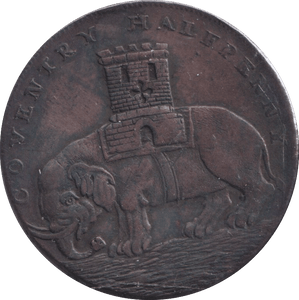 1793 HALFPENNY TOKEN COVENTRY - HALFPENNY TOKEN - Cambridgeshire Coins