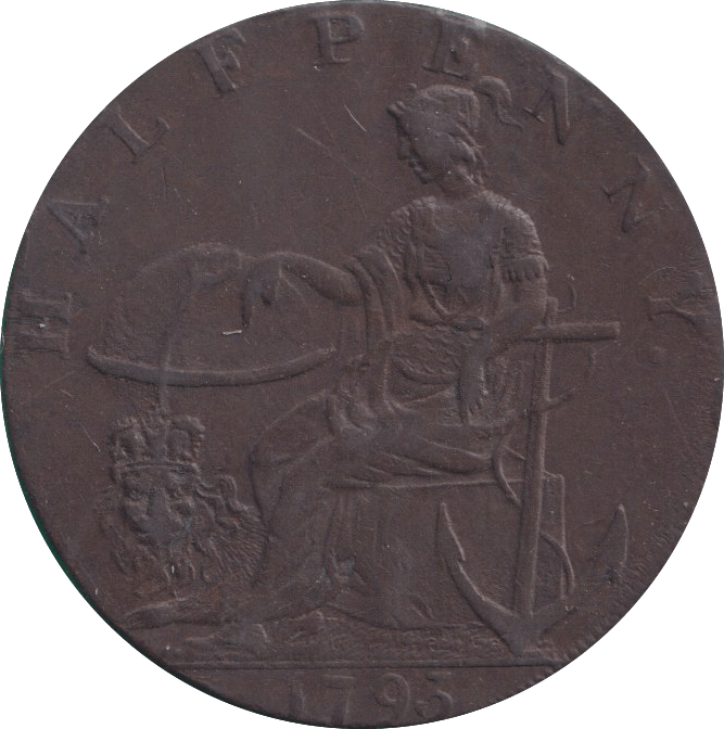 1793 HALFPENNY TOKEN EMSWORTH J STRIDE SHIP - HALFPENNY TOKEN - Cambridgeshire Coins