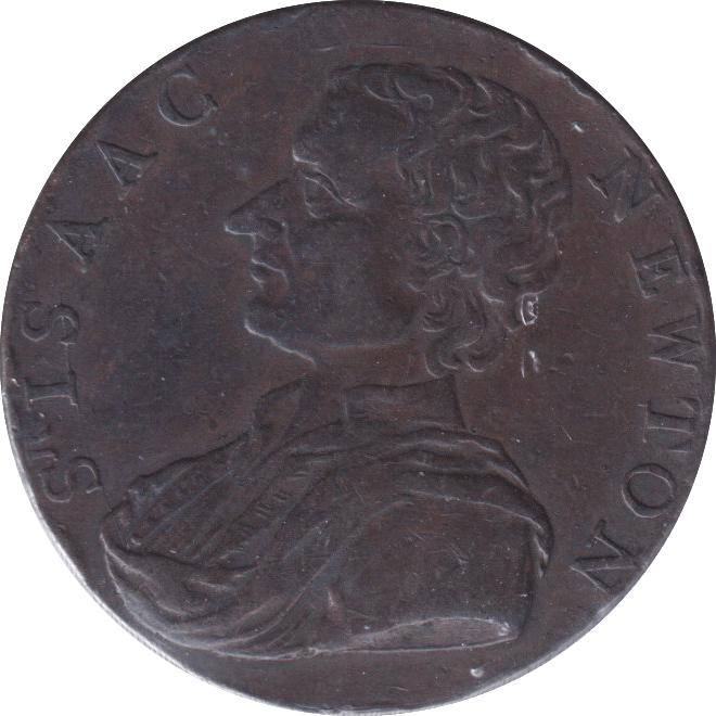 1793 HALFPENNY TOKEN ISSAC NEWTON - HALFPENNY TOKEN - Cambridgeshire Coins