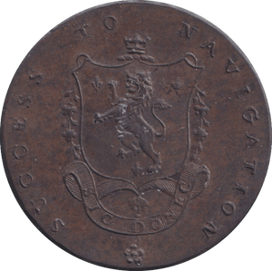 1793 HALFPENNY TOKEN MANCHESTER ARMS - HALFPENNY TOKEN - Cambridgeshire Coins
