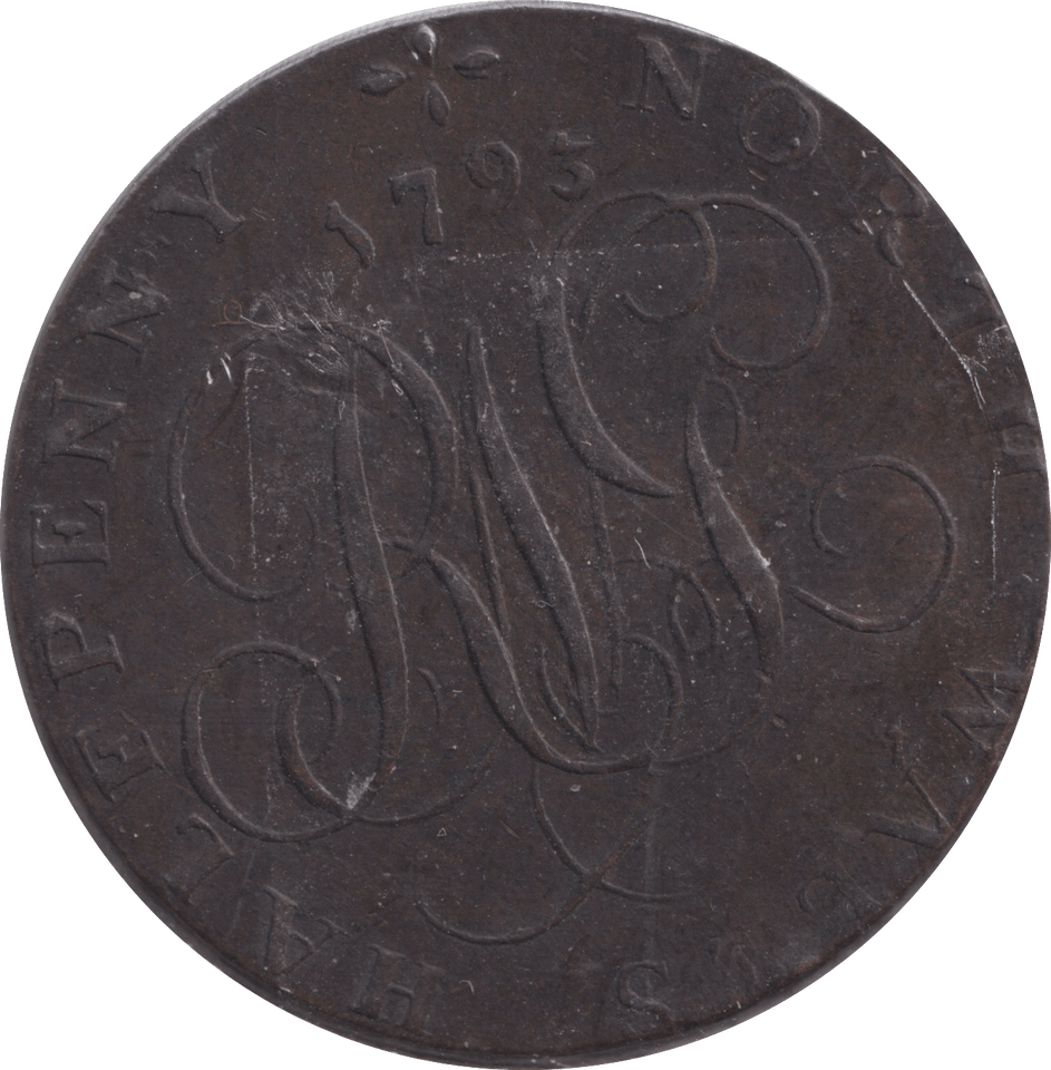 1793 HALFPENNY TOKEN NORTH WALES - HALFPENNY TOKEN - Cambridgeshire Coins