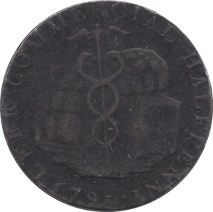1793 HALFPENNY TOKEN STAFFORDSHIRE - HALFPENNY TOKENS - Cambridgeshire Coins