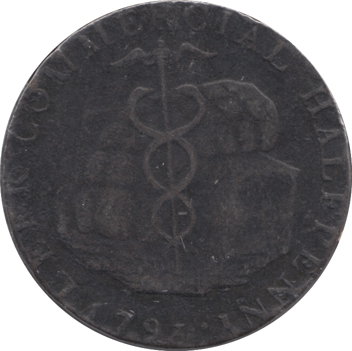 1793 HALFPENNY TOKEN STAFFORDSHIRE - HALFPENNY TOKENS - Cambridgeshire Coins