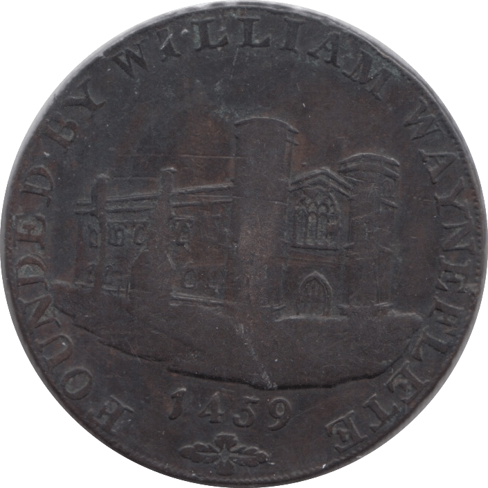 1793 HALFPENNY TOKEN WAINFLEET LINCOLNSHIRE - HALFPENNY TOKENS - Cambridgeshire Coins