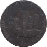 1793 HALFPENNY TOKEN WAINFLEET LINCOLNSHIRE - HALFPENNY TOKENS - Cambridgeshire Coins