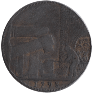 1793 HALFPENNY TOKEN WILKINSON IRONWORKS SHROPSHIRE - HALFPENNY TOKENS - Cambridgeshire Coins