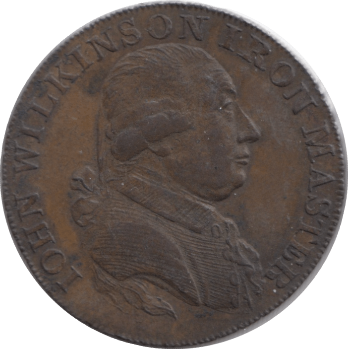 1793 HALFPENNY TOKEN WILKINSON IRONWORKS SHROPSHIRE - HALFPENNY TOKENS - Cambridgeshire Coins