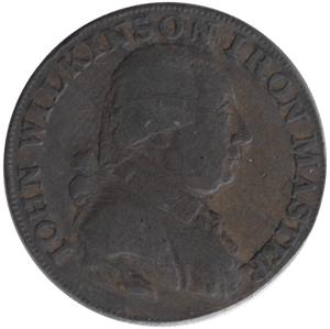 1793 HALFPENNY TOKEN WILKINSON IRONWORKS SHROPSHIRE - HALFPENNY TOKENS - Cambridgeshire Coins