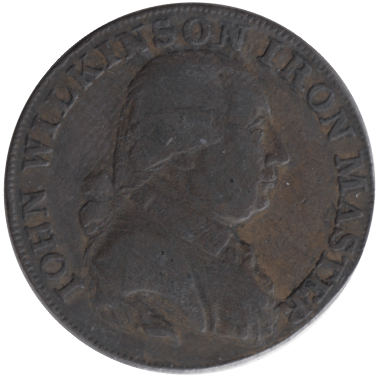 1793 HALFPENNY TOKEN WILKINSON IRONWORKS SHROPSHIRE - HALFPENNY TOKENS - Cambridgeshire Coins