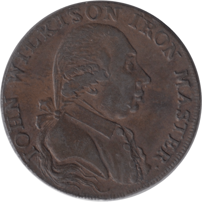 1793 HALFPENNY TOKEN WILKINSON IRONWORKS SHROPSHIRE - HALFPENNY TOKENS - Cambridgeshire Coins