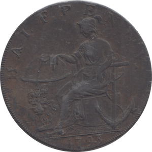 1793 NORWICH HALFPENNY TOKEN - HALFPENNY TOKEN - Cambridgeshire Coins