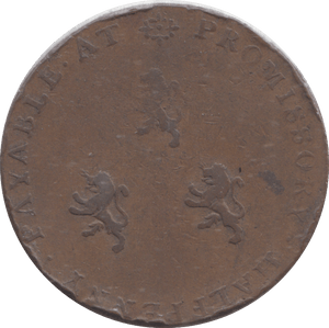 1793 SAMUEL JOHNSON HALFPENNY TOKEN - PENNY TOKEN - Cambridgeshire Coins