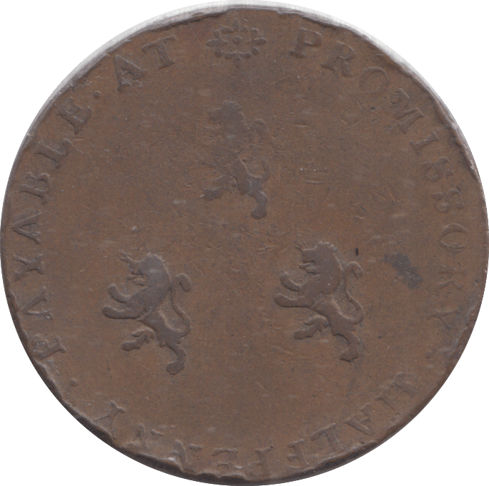 1793 SAMUEL JOHNSON HALFPENNY TOKEN - PENNY TOKEN - Cambridgeshire Coins