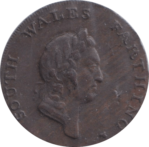1793 SOUTH WALES FARTHING TOKEN - OTHER TOKENS - Cambridgeshire Coins