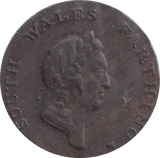 1793 SOUTH WALES FARTHING TOKEN - OTHER TOKENS - Cambridgeshire Coins