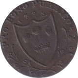 1793 SOUTH WALES FARTHING TOKEN - OTHER TOKENS - Cambridgeshire Coins