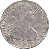 1793 SPANISH SILVER 8 REALES - WORLD COINS - Cambridgeshire Coins