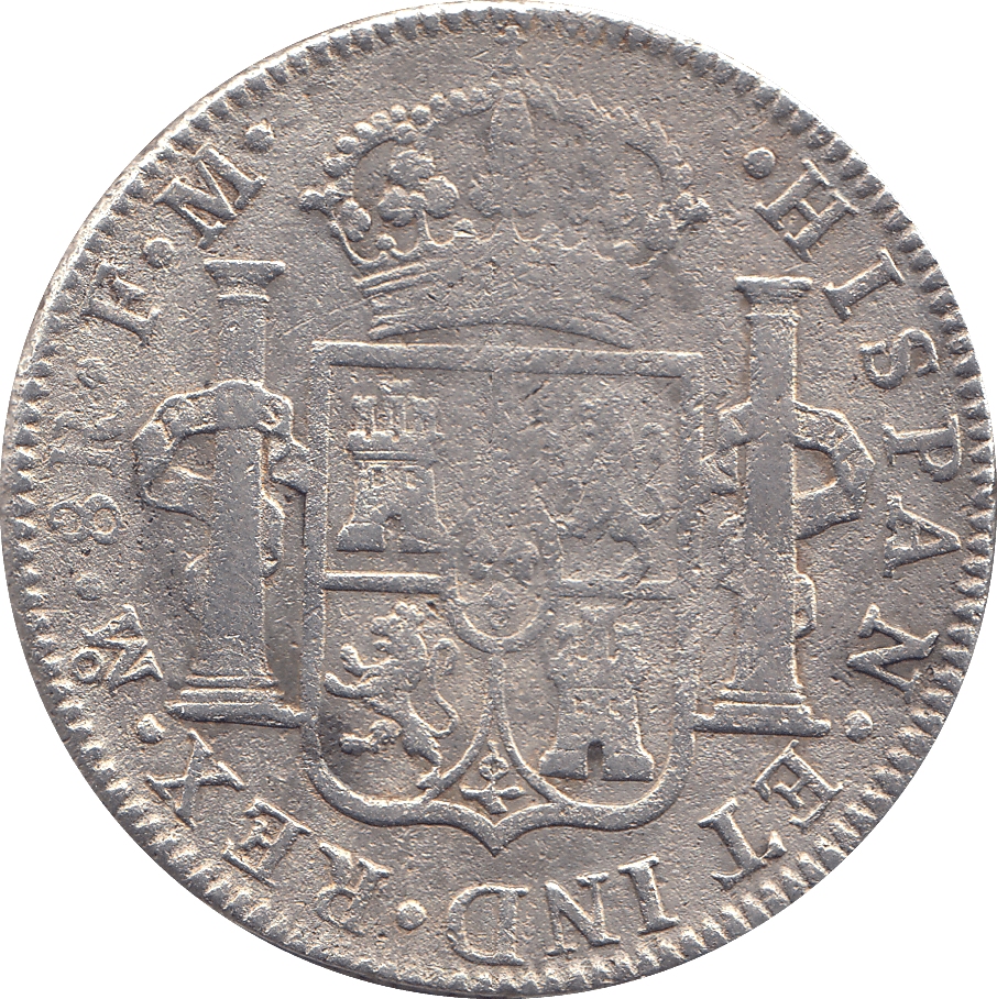1793 SPANISH SILVER 8 REALES - WORLD COINS - Cambridgeshire Coins