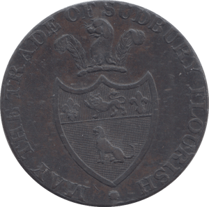 1793 SUDBURY HALFPENNY TOKEN - PENNY TOKEN - Cambridgeshire Coins