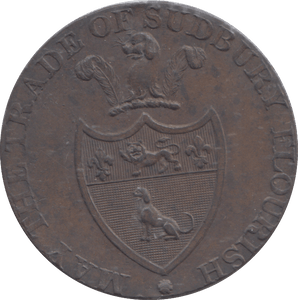 1793 SUDBURY HALFPENNY TOKEN - PENNY TOKEN - Cambridgeshire Coins