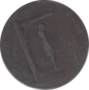 1793 TOM PAINE HALFPENNY TOKEN - HALFPENNY TOKEN - Cambridgeshire Coins