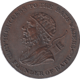 1794 BATH HALFPENNY TOKEN - HALFPENNY TOKEN - Cambridgeshire Coins