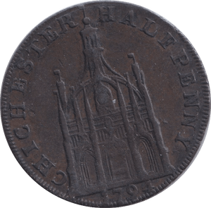 1794 CHICHESTER HALFPENNY TOKEN - HALFPENNY TOKEN - Cambridgeshire Coins