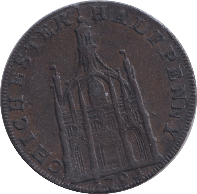 1794 CHICHESTER HALFPENNY TOKEN - HALFPENNY TOKEN - Cambridgeshire Coins