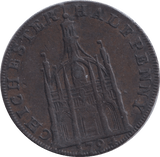 1794 CHICHESTER HALFPENNY TOKEN - HALFPENNY TOKEN - Cambridgeshire Coins