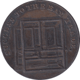 1794 COLCHESTER HALFPENNY TOKEN - HALFPENNY TOKEN - Cambridgeshire Coins