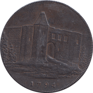 1794 COLCHESTER HALFPENNY TOKEN - HALFPENNY TOKEN - Cambridgeshire Coins