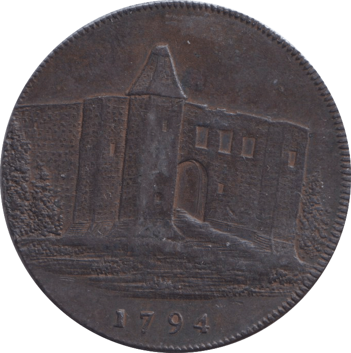 1794 COLCHESTER HALFPENNY TOKEN - HALFPENNY TOKEN - Cambridgeshire Coins
