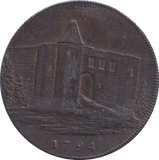 1794 COLCHESTER HALFPENNY TOKEN - HALFPENNY TOKEN - Cambridgeshire Coins