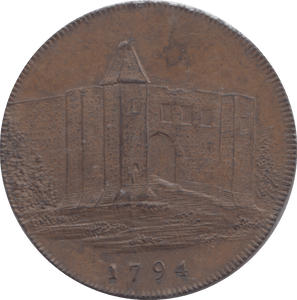 1794 COLCHESTER HALFPENNY TOKEN - HALFPENNY - Cambridgeshire Coins