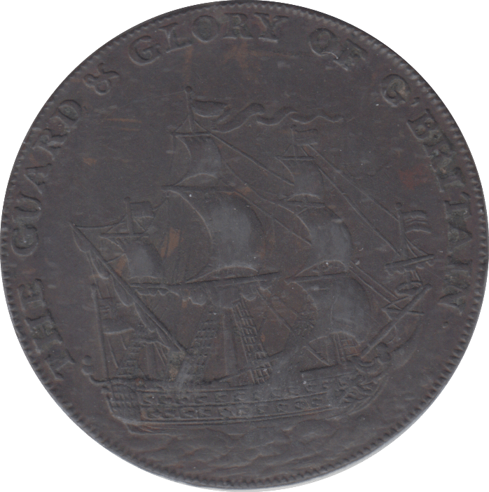 1794 DEAL HALFPENNY TOKEN - HALFPENNY TOKEN - Cambridgeshire Coins