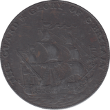 1794 DEAL HALFPENNY TOKEN - HALFPENNY TOKEN - Cambridgeshire Coins
