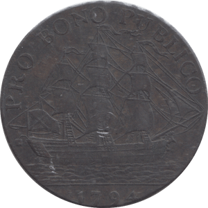 1794 GOSPORT HALFPENNY TOKEN - HALFPENNY TOKEN - Cambridgeshire Coins