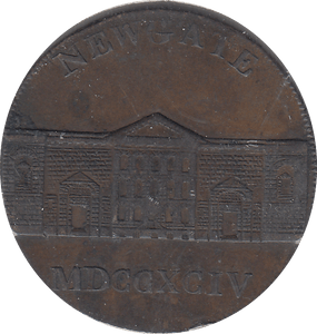 1794 HALF PENNY NEWGATE PRISON TOKEN - WORLD COINS - Cambridgeshire Coins