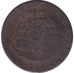 1794 HALF PENNY TOKEN LEEK - HALFPENNY TOKEN - Cambridgeshire Coins