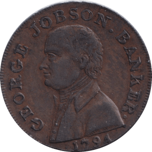 1794 HALF PENNY TOKEN NORTHAMPTON - HALFPENNY TOKEN - Cambridgeshire Coins