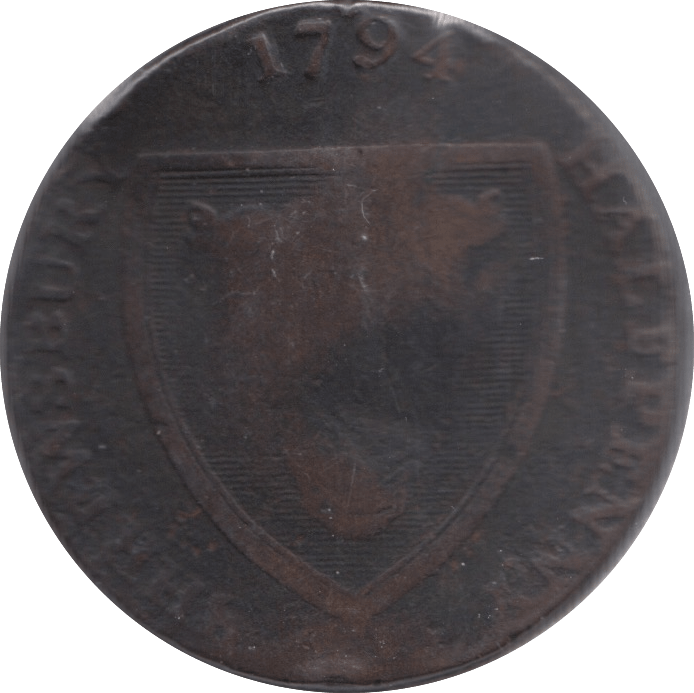 1794 HALF PENNY TOKEN SHREWSBURY - HALFPENNY TOKEN - Cambridgeshire Coins