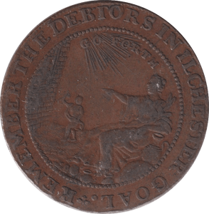 1794 HALFPENNY BATH TOKEN - HALFPENNY TOKENS - Cambridgeshire Coins