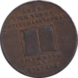 1794 HALFPENNY BURY ST EDMUNDS TOKEN - HALFPENNY TOKENS - Cambridgeshire Coins