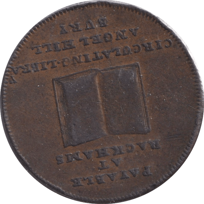 1794 HALFPENNY BURY ST EDMUNDS TOKEN - HALFPENNY TOKENS - Cambridgeshire Coins