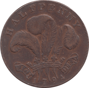 1794 HALFPENNY CONDER TOKEN - HALFPENNY TOKEN - Cambridgeshire Coins