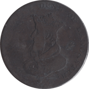 1794 HALFPENNY DUKE OF LANCASTER TOKEN LANCASTER - HALFPENNY TOKENS - Cambridgeshire Coins