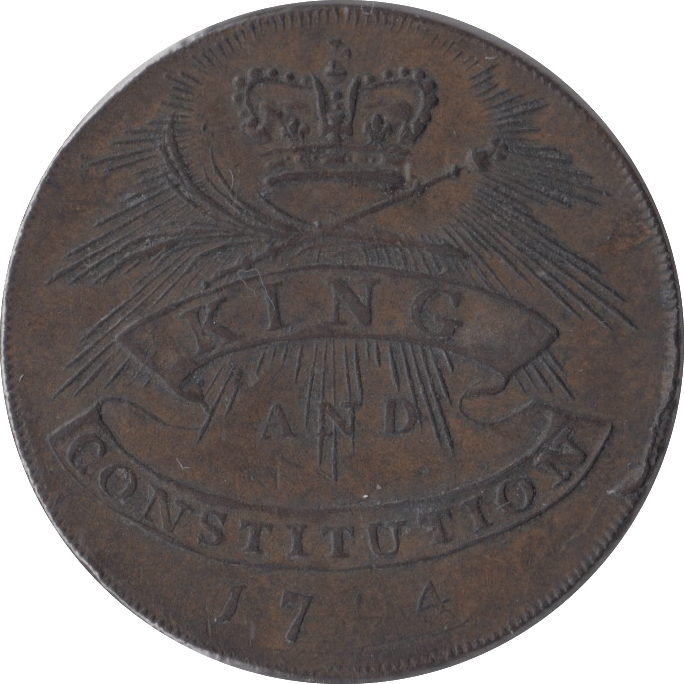 1794 HALFPENNY EARL HOWE TOKEN - HALFPENNY TOKENS - Cambridgeshire Coins