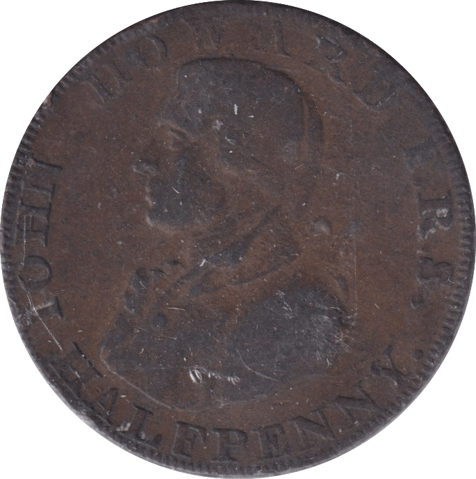 1794 HALFPENNY JOHN HOWARD TOKEN BATH - HALFPENNY TOKEN - Cambridgeshire Coins